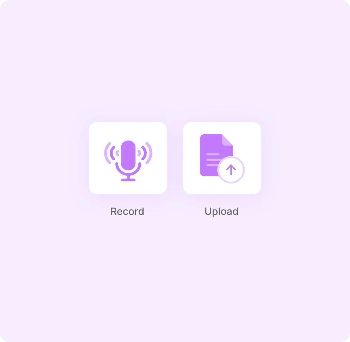 Record or Upload